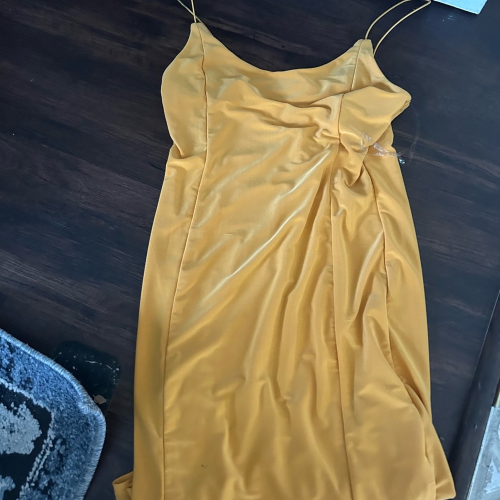 ReVamped yellow orange dress size M